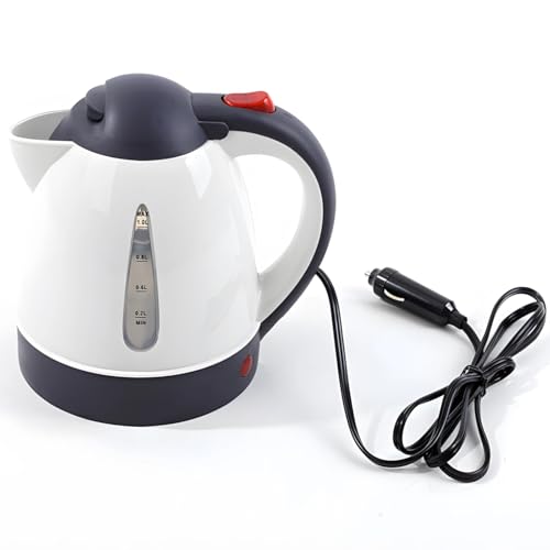 Tetera eléctrica para autos 12V, 1000ml, acero inoxidable