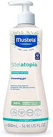 Mustela Stelatopia Gel Lavante 500 ml - Sabonete Líquido Sem Fragrância para Peles Secas e Extremamente Ressecadas - Lava Sem Ressecar a Pele - Seguro para Bebês, Crianças e Adultos - Stelatopia