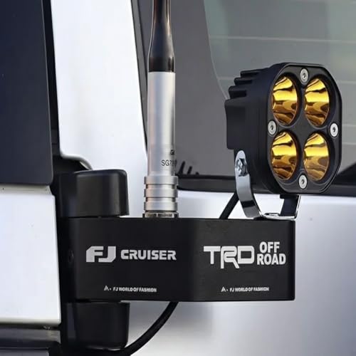 Fj Cruiser Flag Pole Holder Dual Type Flag Mount for FJ Cruiser 2008-2023 Models TRD Off Road Antenna and Light Accessory Holder