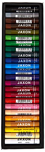 Honsell 47424 - Jaxon Ölpastellkreide, 24er Set im Kartonetui, brillante, lichtechte Farben, ideal für Künstler, Hobbymaler, Kinder, Schule, Kunstunterricht, frei von Schadstoffen