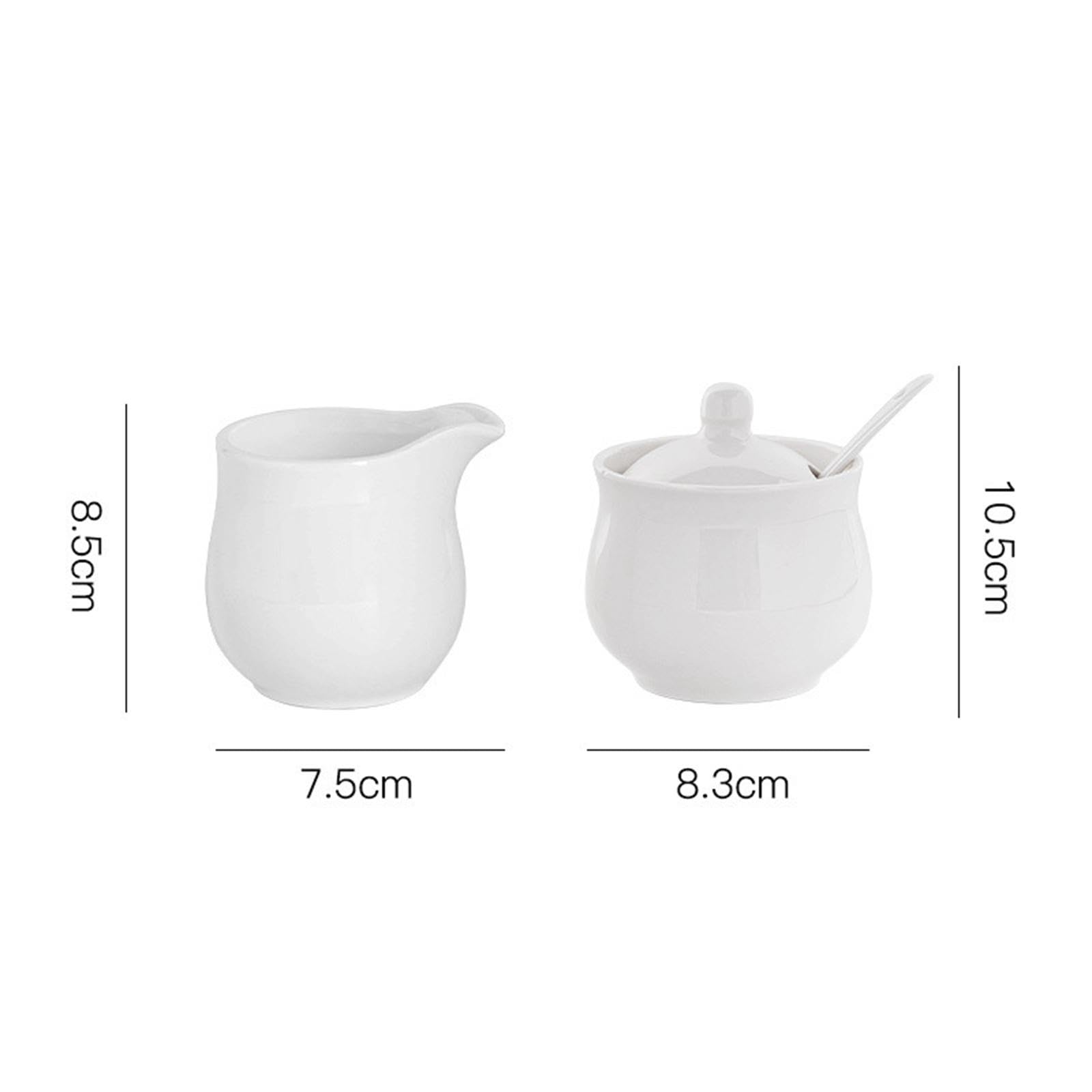 Juego de Azucarero Y Crema de Cerámica, Accesorios para Azucarero, Juego para Servir Café