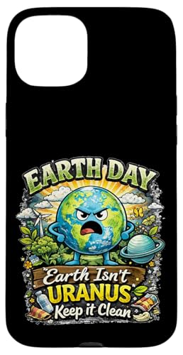 Earth Isnt Uranus Keep It Clean �������ȃA�[�X�f�C �X�}�z�P�[�X iPhone 15 Plus �p