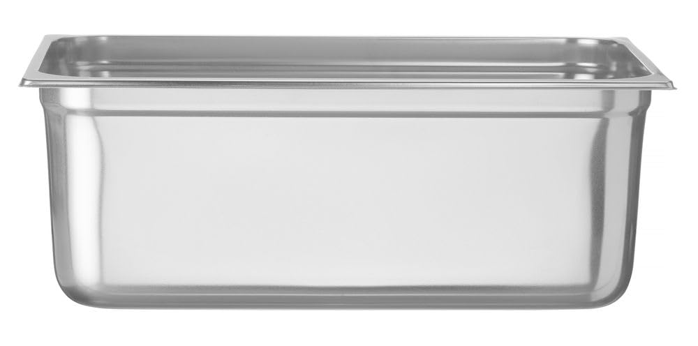 HENDI Contenitore Gastronorm, GN 1/1, resistenza termica -40 °C a 300 °C, compatibile con i forni a convezione, frigoriferi, bagno María, chafing dishes, 28L, 530x325x(H)200mm, acciaio inox 18/10