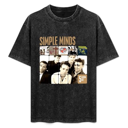 Photo de Simple Minds Speed Your Love to Me Simple Minds Unisex T-Shirt Graphic Top Printed Tee Mens Black Shirt S
