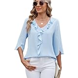 Design élégant en col en V : la coupe en V modifie la ligne du cou, vous rendant plus mince et plus élégante. Il est adapté pour une variété d'occasions et ajoute une touche de féminité.