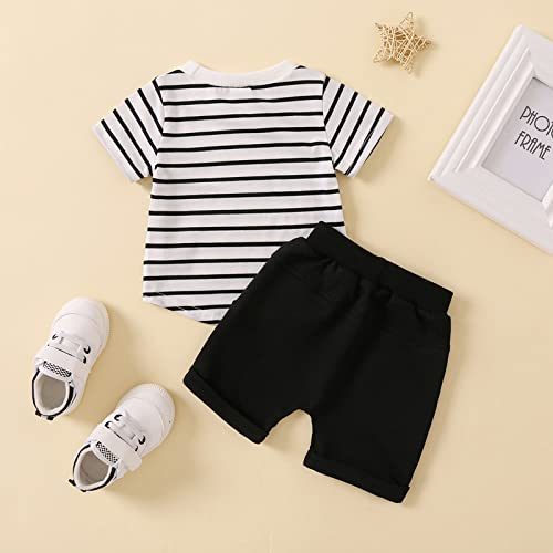 Toddler Baby Boys Summer Clothes Set Short Sleeve T-Shirt and Shorts Outfit3