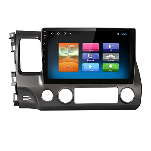 Android 10 Car Navigation 1G+16G for Honda Civic 2006-2011 Double Din 10.1 Inch Car Radio Supports Steering Wheel Control Bluetooth WiFi Mirror-Link Stereo