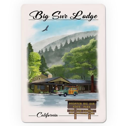 Baraja de póker Big Sur California 52 cartas tamaño póker miniatura 3