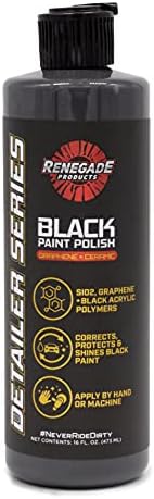 Renegade Products Graphene + Ceramic Black Paint Polish with Sio2, 1 Year Coating for Enthusiasts and Professionals