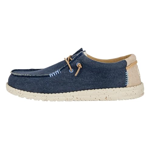 HEYDUDE Wally Coastline Jute - Scarpe Uomo Slip-On - Mocassini, Navy, 42