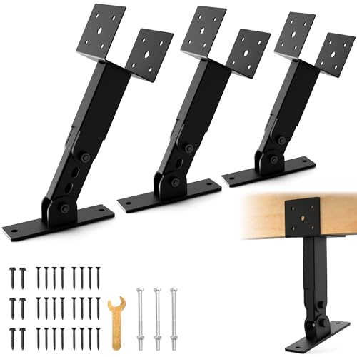 3Pcs Roof Riser Brackets Kit