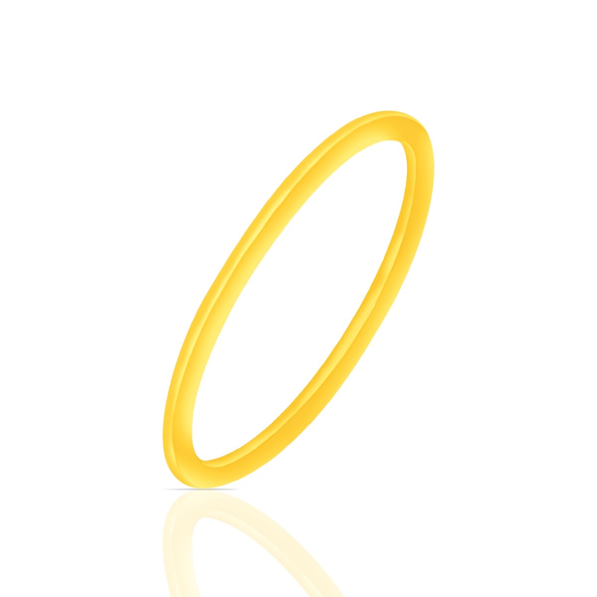 Simple Serenity Yellow Gold Ring for Women | Womens Aesthetic & Stylish 22 KT Gold Ring | Gold Fashion Jewellery for Women | Great for Gifting-image-2