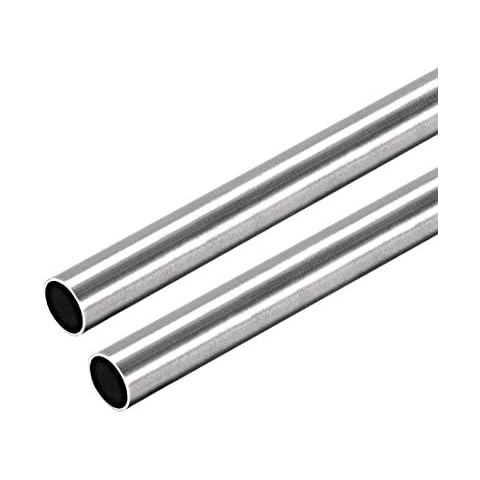 Tubo Redondo de Acero Inoxidable, sourcing map Cover
