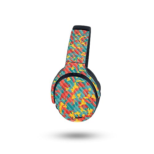 Image of MightySkins Carbon Fiber Skin Compatible with Skullcandy Crusher ANC 2 - Wild Camouflage | Protective, Durable Textured Carbon Fiber Finish | Easy to Apply