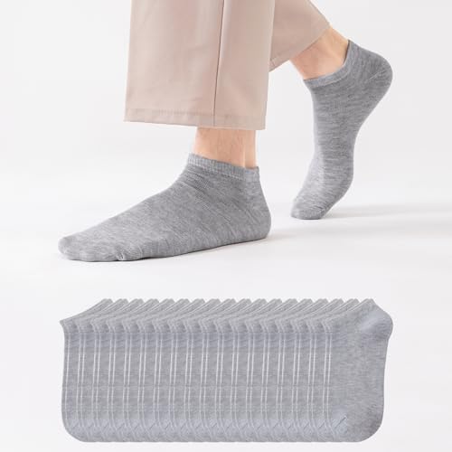 Mens Athletic Socks Short Low Cut Comfort Breathable Casual Socks 3/6/12/18 pairs