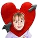 Sturdy Heart Headgear, Plush Heart Shape Headgear, Hearts Shape Hat with Soft Comfortable Material, Fashion with Compact Design, Heat Resistant Metal Grid, Costume Tool for Adults Kids