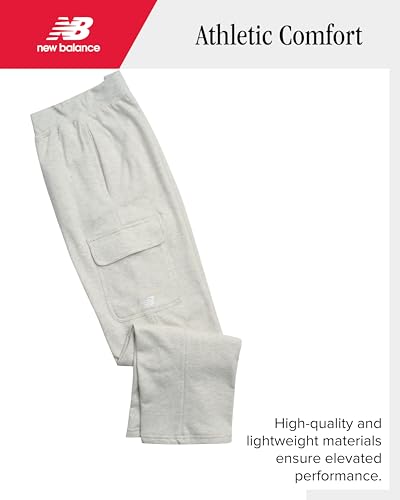 New Balance Girls' Activewear Set - 3 Piece Performance Crewneck T-Shirts and Wideleg Cargo Pants Set for Girls (7-16)4