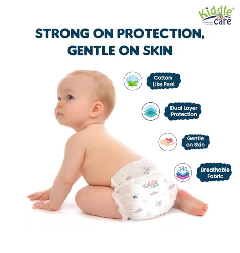 Image of Easy Comfort Diaper Pants for Babies | Large (L) | 124 Pieces Pack | 9-14 Kg | Soft Breathable Pants with 12 Hour Dryness & Leakage Guard