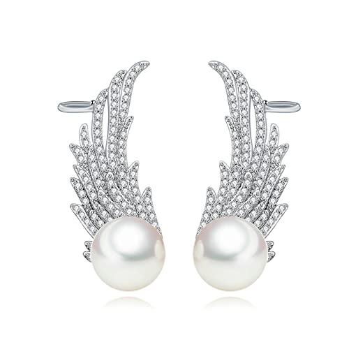 Boucles d'oreilles aile de zircones pour illuminer vos tenues décontractées