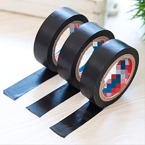 SSFFSJDM 6M black electrician wire insulation flame retardant plastic tape electrical high pressure PVC waterproof self-adhesive tape