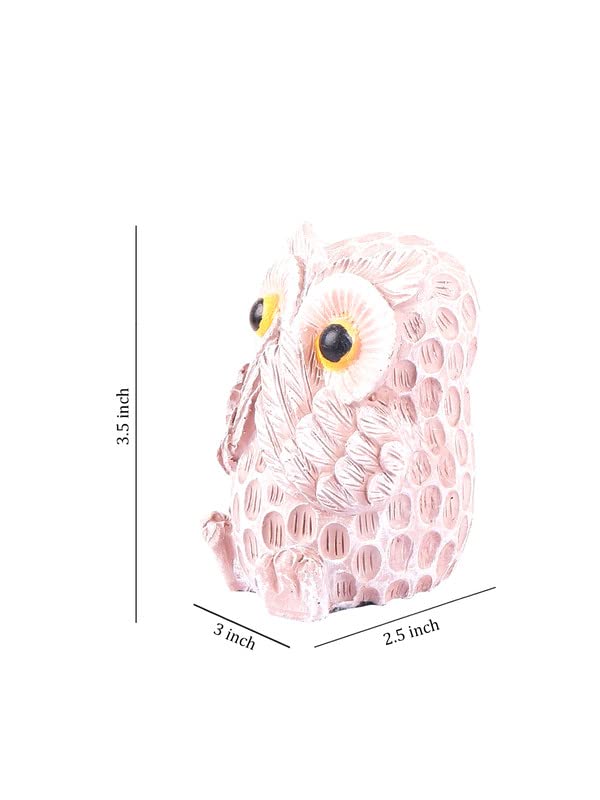 Image of THE WHITE INK DECOR Premium owl Figurine Set of Three