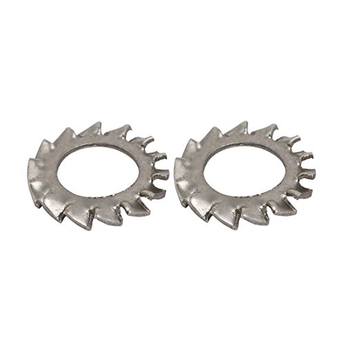 sourcing map 30Stk.8mm i.D.304 Edelstahl Zink Extern gezahnt Zahnscheiben Sicherungsscheiben DE de