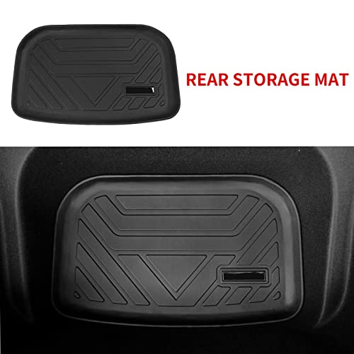 Xipoo Fit Tesla Model Y Trunk Mat Cargo Mat Cargo Liner For 2020 2021 2022 Tesla Model Y Accessories (4 Trunk Mats+Rear Trunk Backrest Mat For 5 Seats) #TOP3