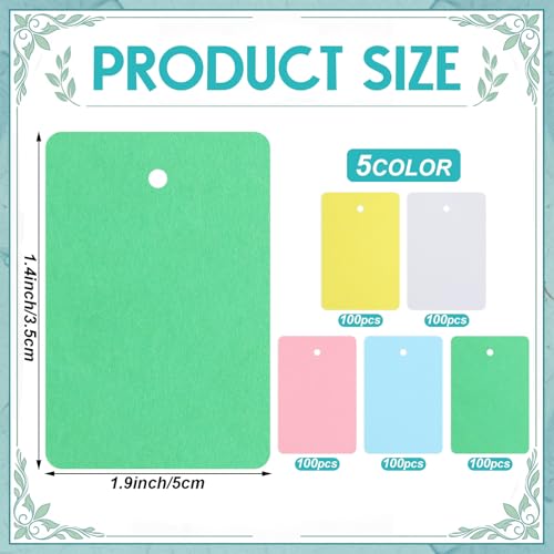 Image of Honoson 2006 Pcs Clothing Price Tags with Gun Set Including Garment Price Tag Attacher with 5 Steel Needles 500 Clothing Label 1500 Plastic Fasteners Barbs(Colorful)
