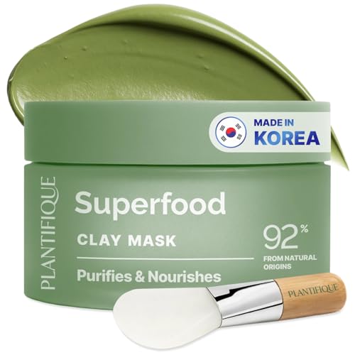 PLANTIFIQUE Korean Skincare Clay Mask – Hydrating Mud Mask...