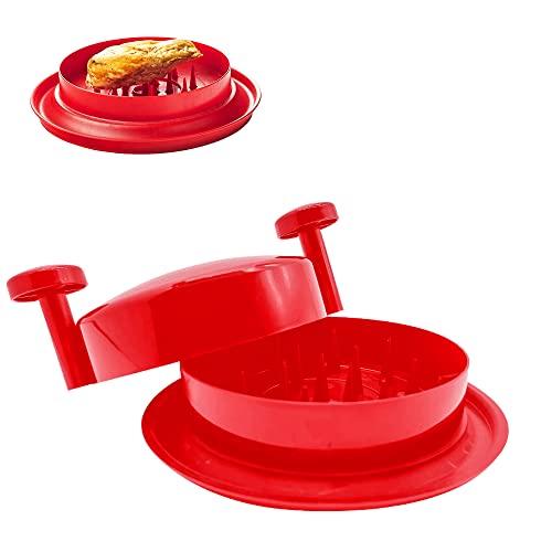 BINGLALA Chicken Shredder Shredder Meat Mincer for Pulled Pork Beef,Than Bear and Chicken Easy to Use,with Non-Skid Base,Dishwasher Safe(20CM/7.9IN) (Red)