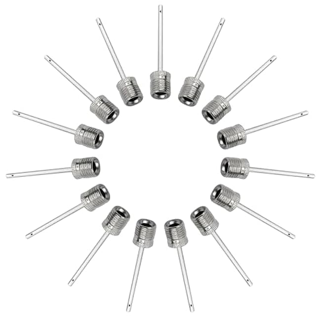 Mobi Lock Ball Pump Inflation Needle - Stainless Steel Air Pump Needles - Ideal for Blowing Up Football, Basketball, Volleyball, and All Other Sports Balls