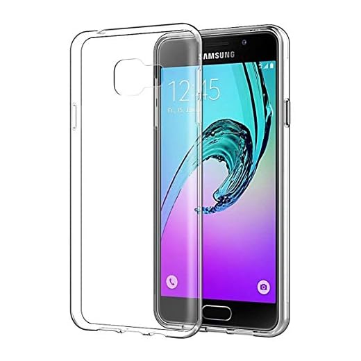 NEW'C Skal Kompatibelt med Samsung Galaxy A3 2016 transparent mjuk silikon TPU gel stötfångare premium skyddande fodral, HD Klar
