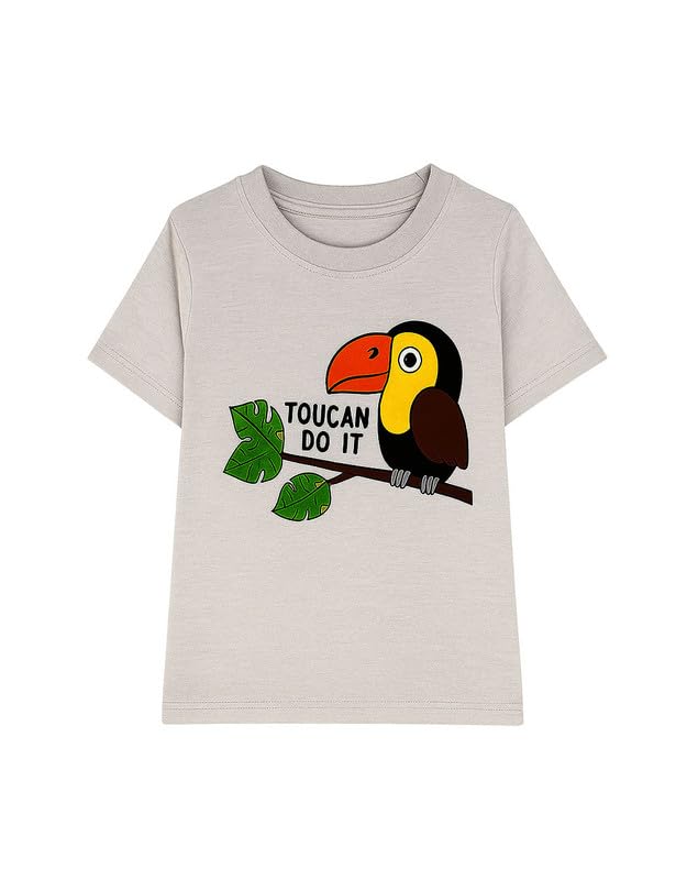 Image of Trendy Printed Cotton Blend Half Sleeve T-Shirt for Boys - Pack of 2