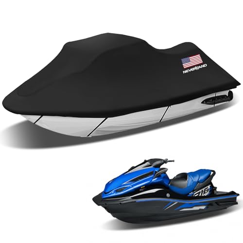 Jet Ski Cover - Jetski Covers Compatible with Yamaha Seadoo Jet Ski Covers 2 3 Seater UV Resistant Heavy Duty Cover with 2 Air Vents Suitable for Jetski Lengths 115 to 120
