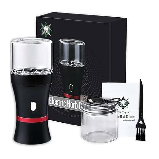 Upgraded Mini Electric Grinder Spice Smart Herb 1100 mAh with 50ml Jar,Easy to Carry (big)