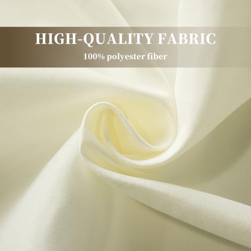 Image of 10 Pack Round Table Cloth 120 Inch, Round Tablecloth, Washable Polyester Table Cover for Buffet Party, Dinner, Weddings and Camping, Ivory