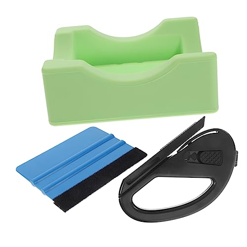 Levemolo Diy Tumbler Stand Set 1-piece Silicone Cup Cradle Slot for Squeegee Sturdy Reusable