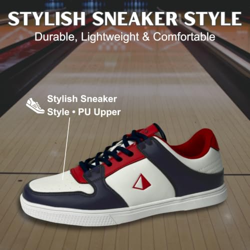 Image of Pyramid Men's Path Lite Seamless Mesh Bowling Shoes - Lightweight Seamless Design, Athletic Fit, Breathable Knit Upper, Universal Slide Soles