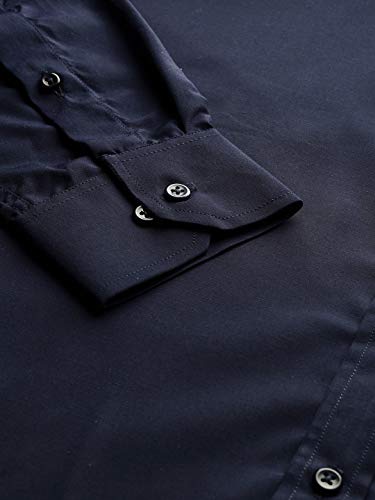 Image of English Navy Men Dress Shirt