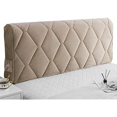 PPGE Home Stretch Bed Headboard Cover Bed/Headboard Slipcover Protector Double Thick Padded Lining Scratch Pad for Bedroom Decoration, Washable #5-150CM Cover