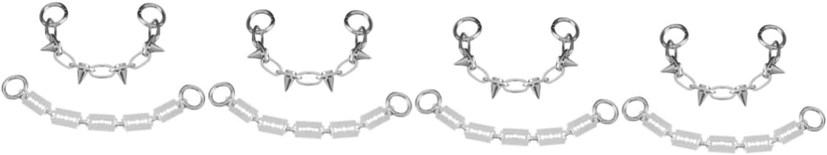 [売店] スニーカー用シューチェーン靴ひもフラットゴスブーツデコレーション