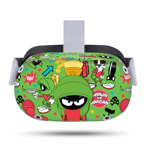 Head Case Designs Officially Licensed Looney Tunes Marvin The Martian Graphics and Characters Vinyl Sticker Skin Decal Cover Compatible with Meta Quest 2