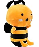 Biene Kuscheltier Plüschtier Biene Spielzeug Stofftiere Relaxo Plüschtier Bee Plüsch Spielzeug Bienenplüsch Puppenspielzeug Stofftier Kissen Soft Toy Geschenk für Kinder Mädchen Junge Geburtstag 20 CM
