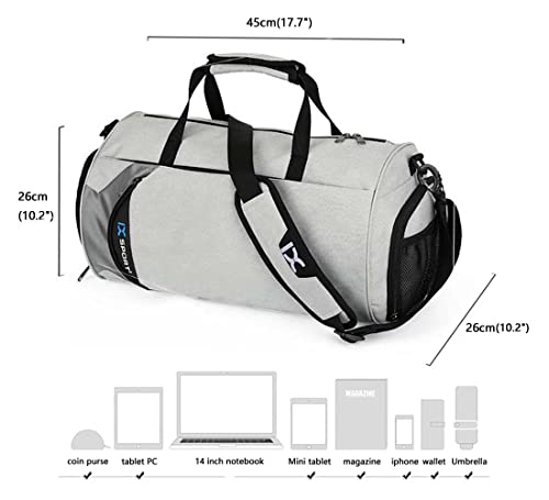 Sports Gym Bag with Wet Pocket & Shoes Compartment,Travel Duffel Bag for Men and Women for Sports/Gyms/Weekend Getaway.3