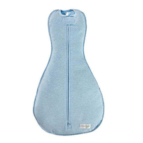 Woombie Original Baby Swaddling Blanket - Soothing, Cotton Baby Swaddle with Zipper - Wearable Newborn Blanket, Dream On, 5-13 lbs
