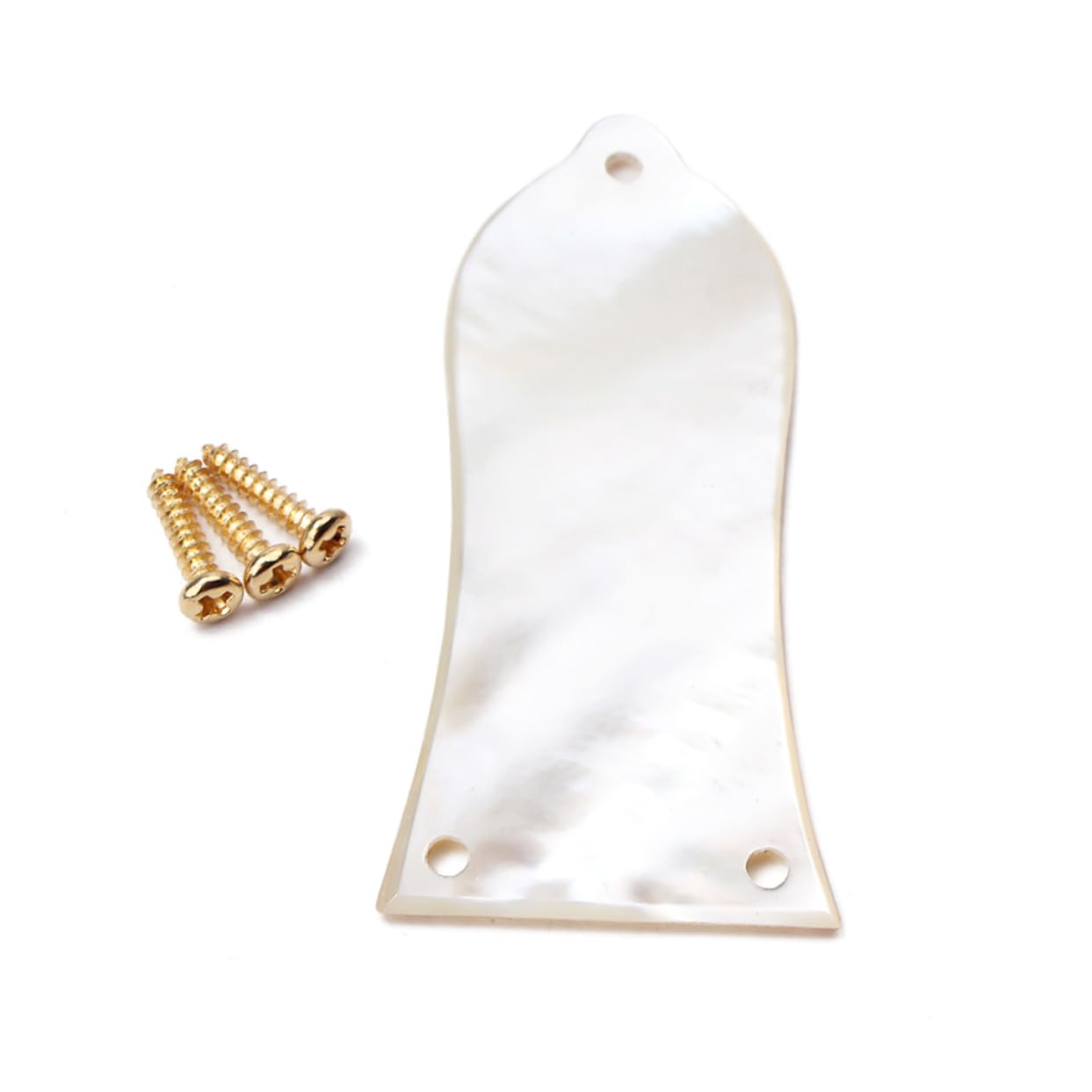 ibasenice Truss Rod Cover 3 Holes Pickguard Screws Guitar Stands Electric Bass Accessory