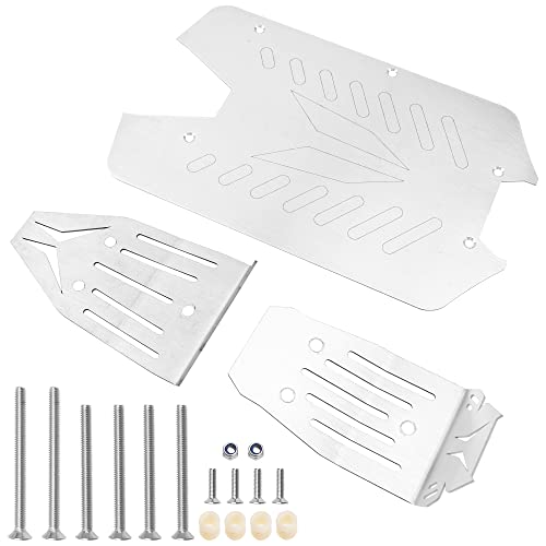 Châssis RC plaque acier inoxydable armure robuste pour Arrma 1/10 Vorteks Big Rock 3S