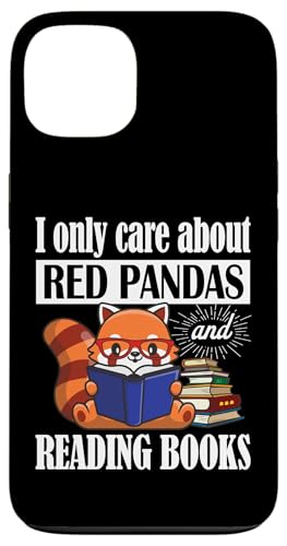 Kids Boys Girls Cute Kawaii Reading Books Red Panda Lover �X�}�z�P�[�X iPhone 13 �p