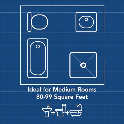 Image of Broan-NuTone Bathroom Exhaust Fan - Easy Retrofit Without Attic Access, Ultra-Quiet 0.7 Sones, 80 CFM, ENERGY STAR Certified, Moisture & Odor Control with Easy-Clean Grille