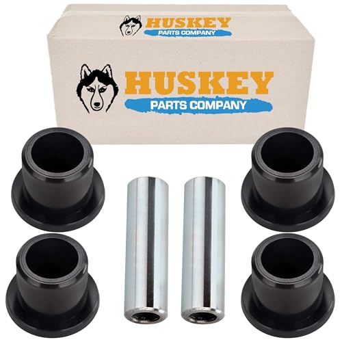 Image of Huskey EZGO RXV Golf Cart Front A-arm Bushing Kit with 4X Long-Lasting Urethane Rubber Bushings & 2X Sleeves. Replaces OEM Part No # 602085, 601340 (SPN-0039)…